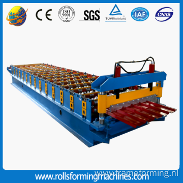 colored steel galvanized aluminum Trapezoidal roof tile roll forming machine
